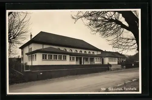 AK Gränichen, Strassenpartie mit Turnhalle