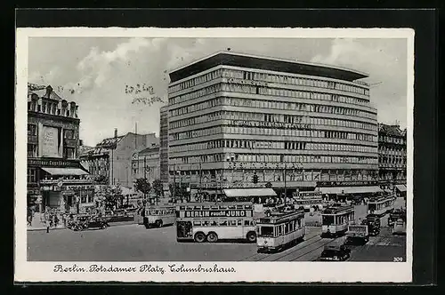 AK Berlin, Potsdamer Platz, Columbushaus