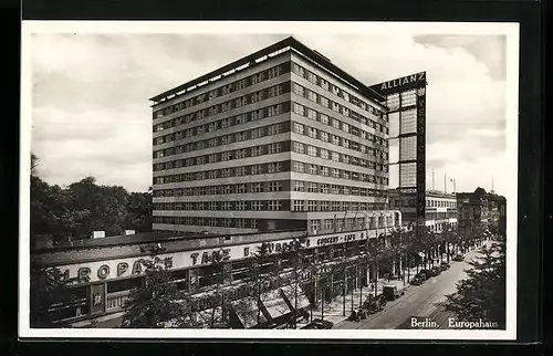 AK Berlin, Europahaus aus der Vogelschau