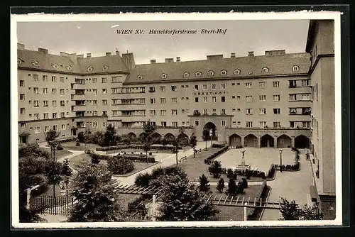 AK Wien, Ebert-Hof an der Hüttendorferstrasse