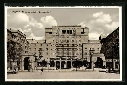AK Wien, Margaretengürtel, Reumannhof mit Cafe