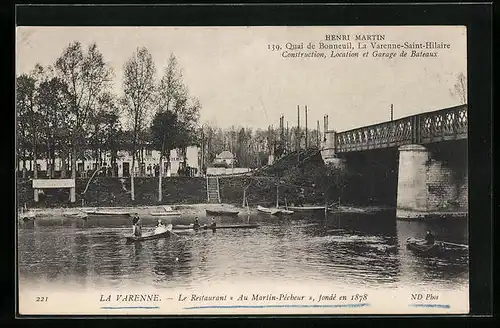 AK La Varenne, Le Restaurant Au Martin Pécheur