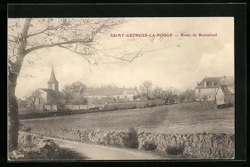 AK Saint-Georges-la-Pouge, Route de Bonnefoud