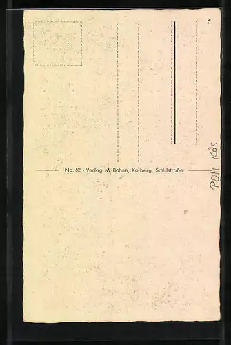 AK Kolberg, Nettelbeck und Gneisenau-Denkmal
