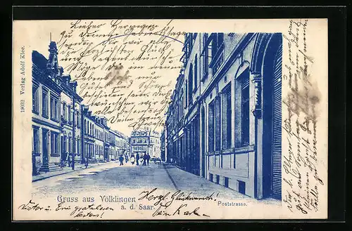 AK Völklingen /Saar, Partie in der Poststrasse