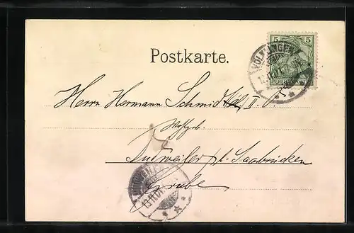 AK Völklingen /Saar, Partie in der Poststrasse