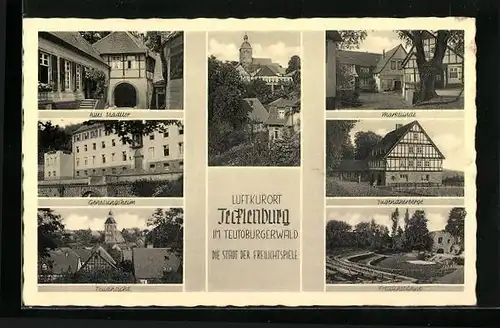 AK Tecklenburg /Teutob. W., Altes Stadttor, Jugendherberge, Genesungsheim