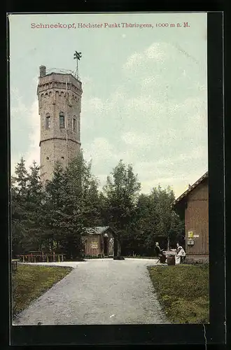 AK Suhl-Gehlberg, Aussichtsturm auf dem Schneekopf