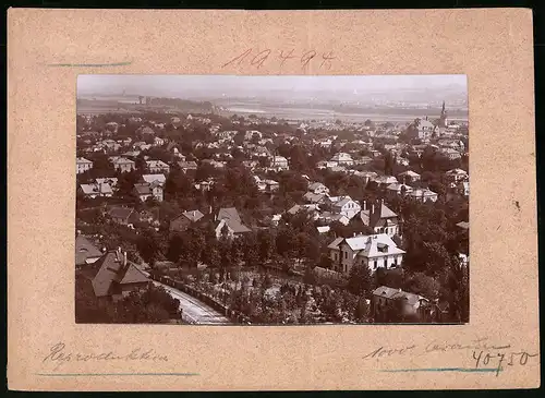 Fotografie Brück & Sohn Meissen, Ansicht Kötzschenbroda, Blick vom Altfriedstein auf das Villenviertel