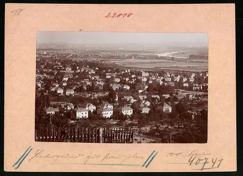 Fotografie Brück & Sohn Meissen, Ansicht Kötzschenbroda, Blick über die Stadt von der Friedensburg aus gesehen