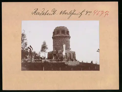 Fotografie Brück & Sohn Meissen, Ansicht Oberlössnitz, Partie am Bismarckturm
