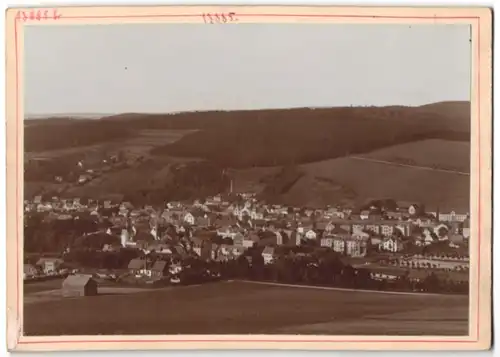 Fotografie Brück & Sohn Meissen, Ansicht Olbernhau i. Erzg., Blick auf die Stadt mit Wohnhäusern