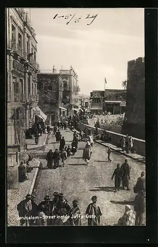 AK Jerusalem, Street inside Jaffa Gate