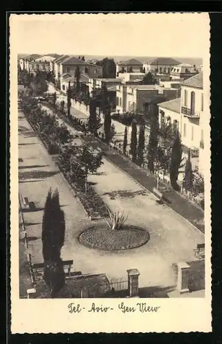 AK Tel-Aviv, Strassenpartie aus der Vogelschau