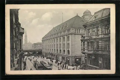 AK Berlin, Königstrasse mit Strassenbahnen
