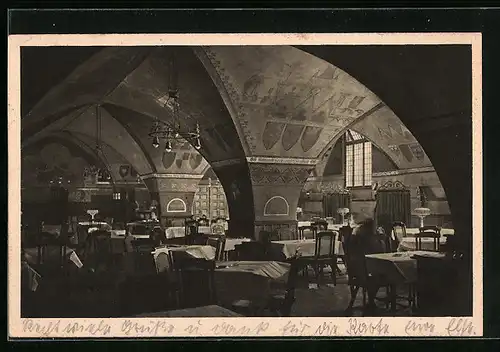 AK Lübeck, Gasthaus Ratsweinkeller, Hansasaal