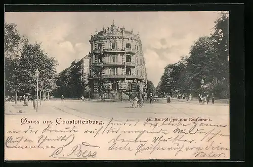 AK Berlin-Charlottenburg, Am Knie-Hippodrom-Restaurant