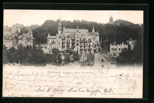 AK Eisenach, Kurhaus Hotel Fürstenhof