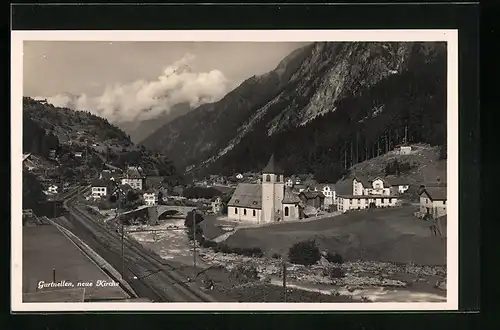 AK Gurtnellen, Gesamtansicht mit Kirche