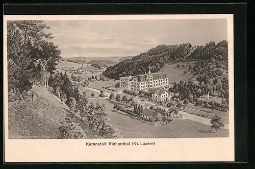 AK Richenthal, Panoramaansicht Kuranstalt