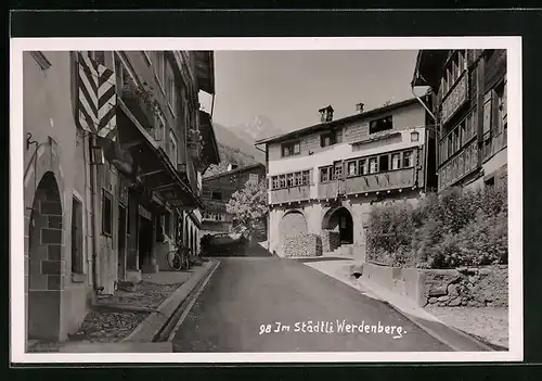 AK Werdenberg, Strassenpartie im Ort