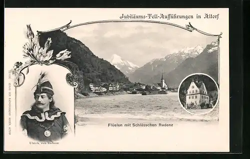 AK Altdorf, Jubiläums-Tell-Aufführungen, Schlösschen Rudenz