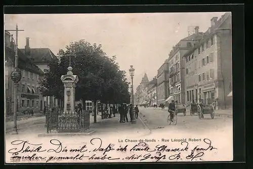 AK La Chaux-de-fonds, Rue Léopold Robert