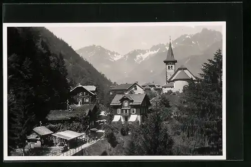 AK Bristen /Maderanertal, Teilansicht mit Umgebung