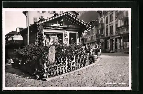 AK Erstfeld, Tabakhüsli - Strassenansicht