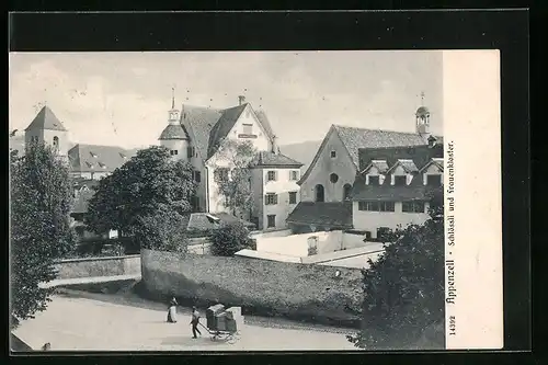AK Appenzell, Schlössli und Frauenkloster