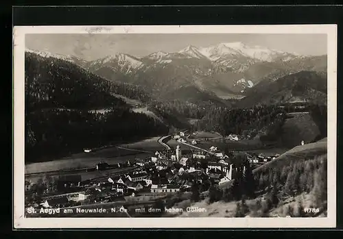 AK St. Aegyd am Neuwalde, Panorama mit hohen Göller