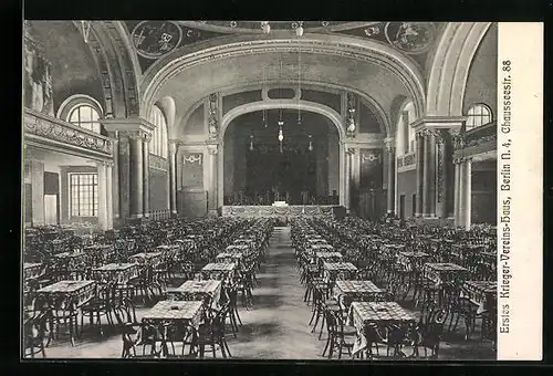 AK Berlin, Erstes Krieger-Vereins-Haus in der Chausseestrasse 88