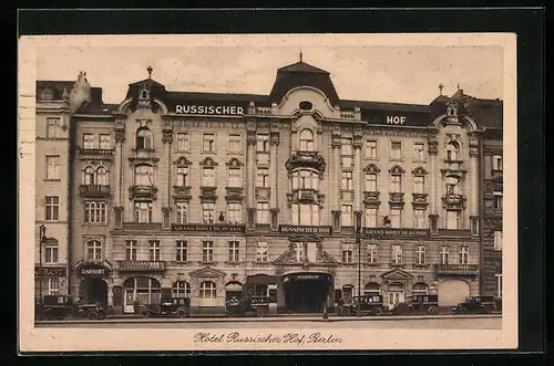 AK Berlin, Hotel Russischer Hof, Georgenstrasse 21-22