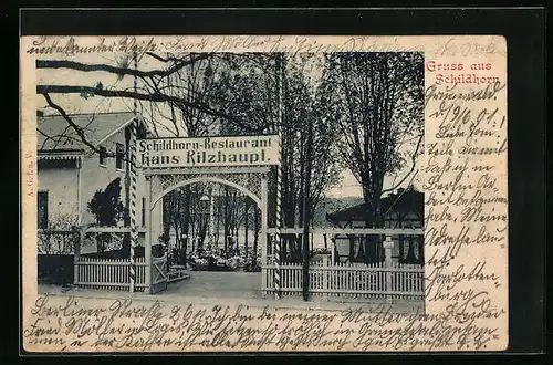 AK Berlin-Grunewald, Restaurant Schildhorn Hans Rilzhaupl