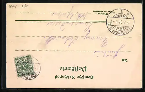 AK Berlin, Hallesches Tor mit Denkmal