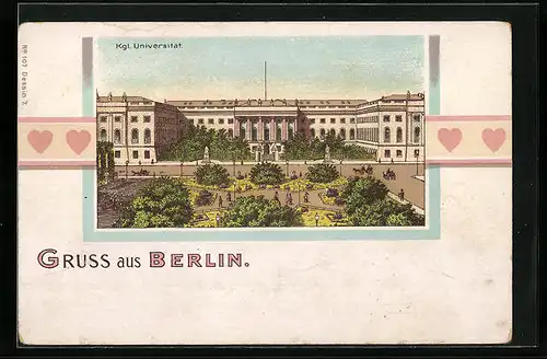 Lithographie Berlin, Königliche Universität