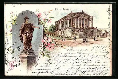 Lithographie Berlin, National-Gallerie, Berolina