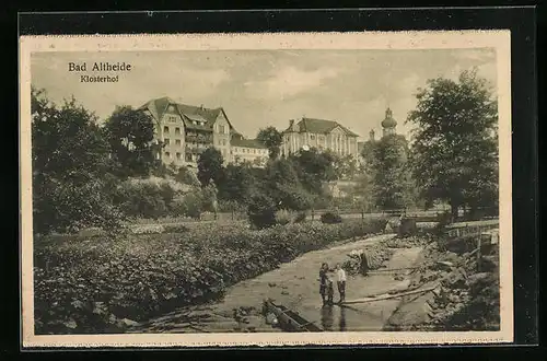 AK Bad Altheide, Blick zum Klosterhof