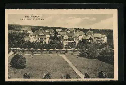 AK Bad Altheide, Blick von der Kath. Kirche