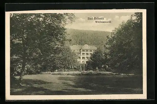 AK Bad Reinerz, Blick zum Kurhaus Weidmannsruh