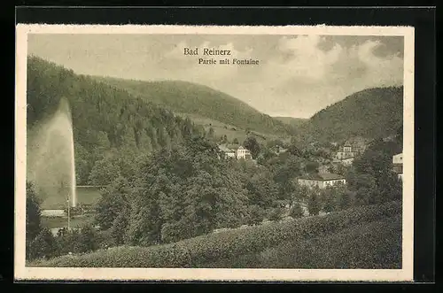 AK Bad Reinerz, Partie mit Fontaine