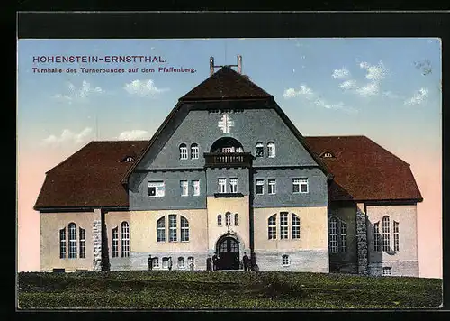 AK Hohenstein-Ernstthal, Turnhalle des Turnerbundes auf dem Pfaffenberg