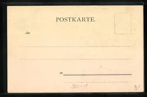 Lithographie General von der Tann auf dem Schlachtfeld - Vereinigung des königl. bayr. Inf.-Rgt. von der Tann