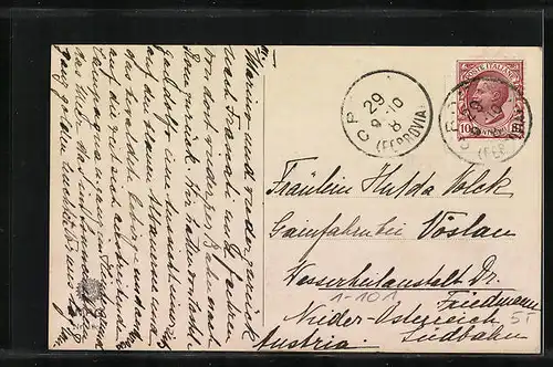 AK Rom, Papst Pius X. auf einer Strasse beim Petersdom