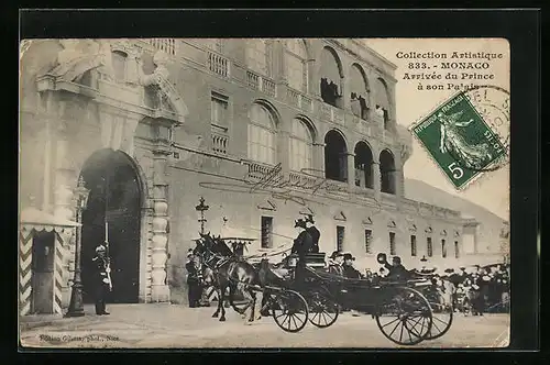 AK Monaco, Arrivée du Prince à son Palais