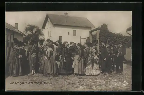 AK Kaiserhuldigung mit Menschen aus Oberösterreicht