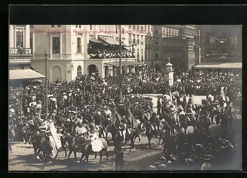 AK Wien, Kaiser-Jubiläums Huldigungsfestzug 1908