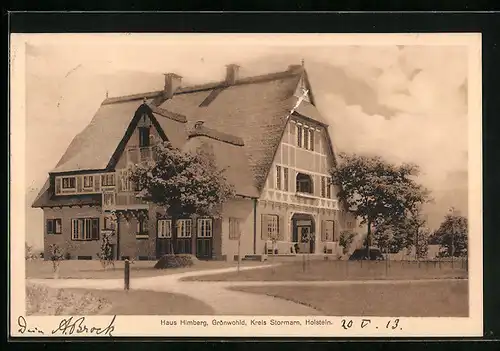 AK Grönwohld /Kr. Stormarn in Holstein, Haus Himberg