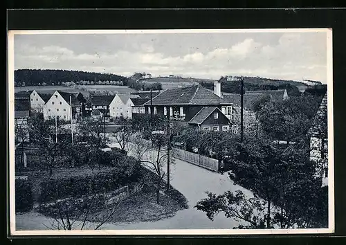 AK Bonnewitz-Pirna, Café Hohe Brücken aus der Vogelschau