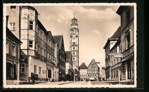 AK Lauingen a. D., Blick zur Imhofstrasse